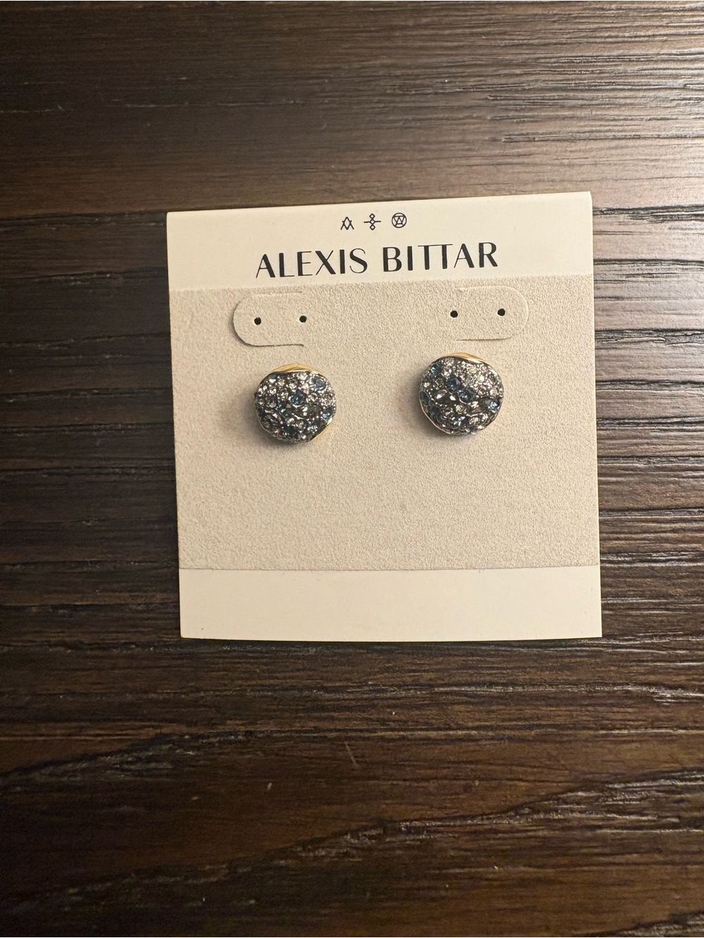 NEW Alexis Bittar multicolored stud earrings